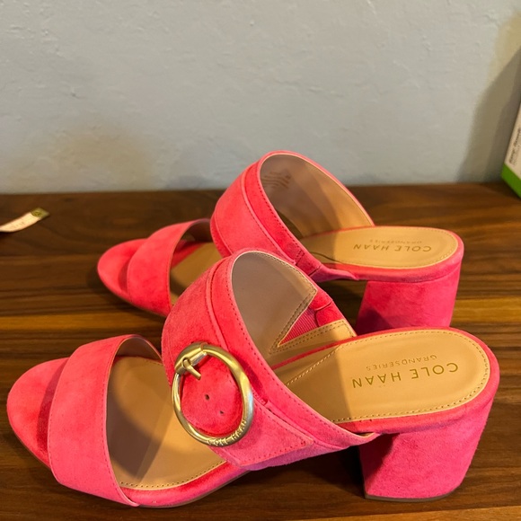 Cole Haan Pink Alina Mule City Sandal 8 - Picture 3 of 7